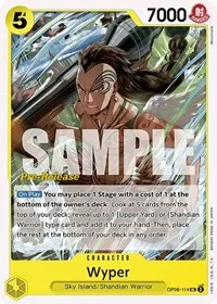 Wyper (Wings of the Captain Pre-Release Cards) — One Piece Card Game Card Value