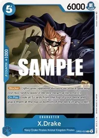 XDrake (Awakening of the New Era) — One Piece Card Game Card Value