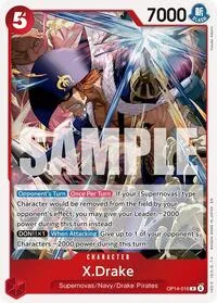 XDrake (The Azure Sea's Seven) — One Piece Card Game Card Value