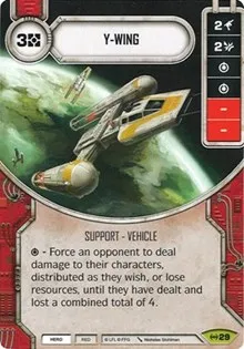 Y Wing Card Only (Empire at War) — Star Wars Destiny Card Value