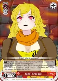 Yang Enraged (RWBY) — Weiss Schwarz Card Value