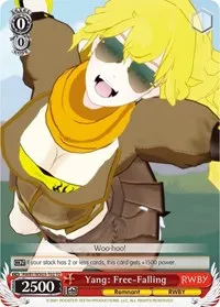 Yang Free Falling (RWBY) — Weiss Schwarz Card Value