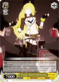Yang Warm Welcome (RWBY)