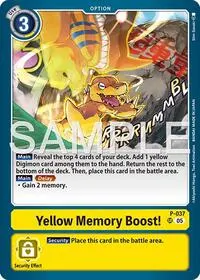 Yellow Memory Boost Reprint (Advanced Booster Digimon Generation)