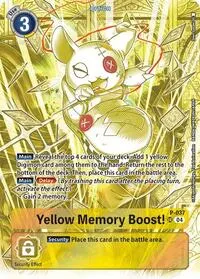 Yellow Memory Boost Starter Deck 19 Exclusive (Digimon Promotion Cards)