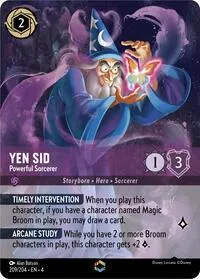 Yen Sid Powerful Sorcerer Enchanted (Ursula's Return) — Lorcana TCG Card Value
