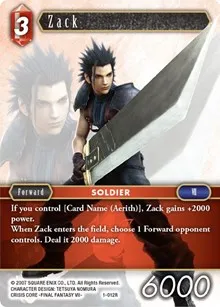Zack (Opus I) — Final Fantasy TCG Card Value