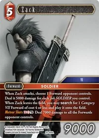 Zack (Dawn of Heroes) — Final Fantasy TCG Card Value