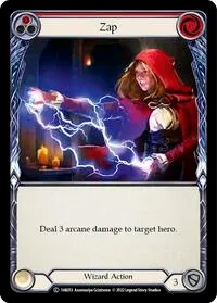Zap Red (Historic Pack 1 Blitz Deck: Kano) — Flesh & Blood TCG Card Value