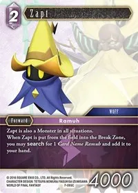 Zapt (Opus VII) — Final Fantasy TCG Card Value