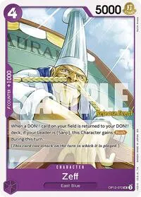 Zeff (Legacy of the Master Release Event Cards) — One Piece Card Game Card Value