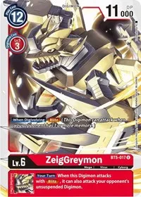 ZeigGreymon (Battle of Omni) — Digimon Card Game Card Value