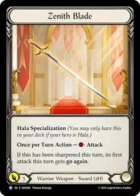 Zenith Blade (Armory Deck Origins: Hala)
