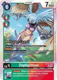 Zephyrmon (Release Special Booster 2.0 Celebration Event Cards)