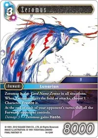 Zeromus (Opus XIV: Crystal Abyss) — Final Fantasy TCG Card Value