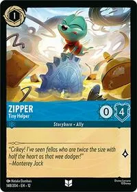 Zipper Tiny Helper (Wilds Unknown) — Lorcana TCG Card Value