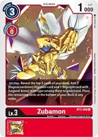 Zubamon (Release Special Booster 1.5) — Digimon Card Game Card Value