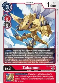 Zubamon (Starter Deck 13: Ragnaloardmon)